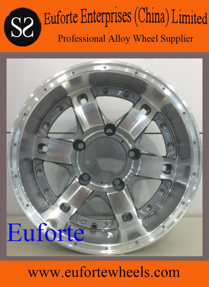 15inch 16inch Black Custom Off Road Truck Wheels , Alloy Wheel Rims 15inch 16inch Black Custom Off Road Truck Wheels , Alloy Wheel Rims