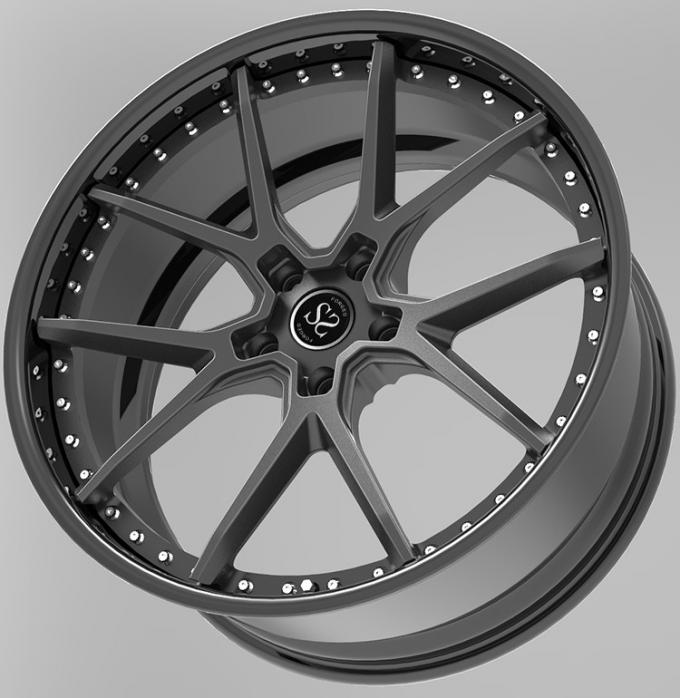 18 inch 2piece rims wheels 5x112 5x120 5x130 custom aftermarket