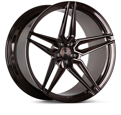 Satin Black 1 Piece Forged Rims 5x112 Bolt Pattern Staggered Fit To BMW M5