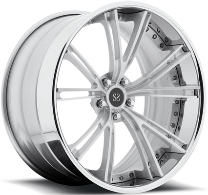 20x9 20x10.5 2PC Forged Aluminum Alloy Rims Wheels Custom Chrome 5x120 Tesla Model