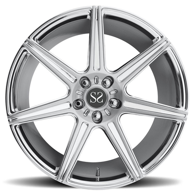 Silver Polished Barrels 1piece Aluminum Alloy Forged Wheels 20 Inch 5x120 For Porsche