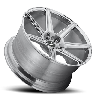 Silver Polished Barrels 1piece Aluminum Alloy Forged Wheels 20 Inch 5x120 For Porsche