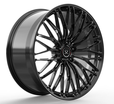 Bugatti Veyron Forged Aluminum Alloy Wheels Staggered 20 And 21&quot; Gloss Black