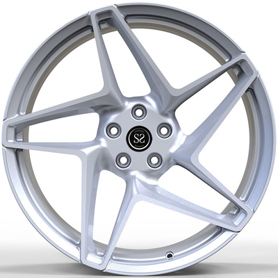 SF90 Spider Custom Forged 1PC Rims Silver Staggered 9.5Jx20 And 1.5Jx20