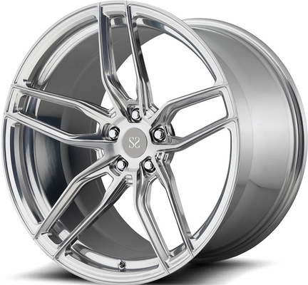 For Audi A6L 5x112 Silver Machine Face 18 19 20 21 22 Inch 1-PC Forged Alloy Custom Wheels
