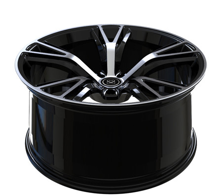 22x9 22x11 One Piece Aluminum Alloy Forged Gloss Black Machined Face Wheel For Bmw M6 Car Rims