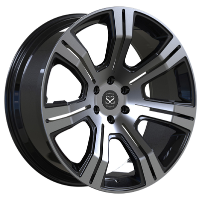 Black machined face 1 piece monoblock forged wheels 24 inch 24x10 24x12 staggered ESCALADE car rims