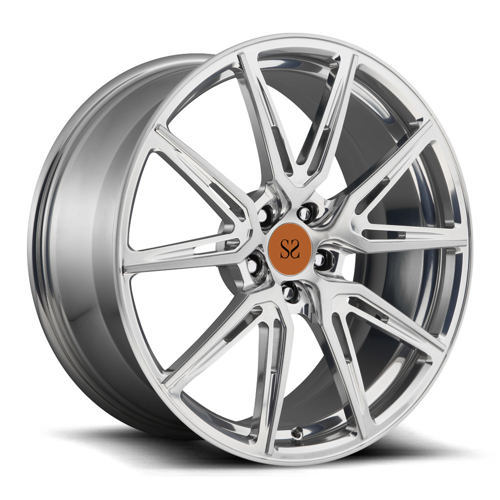 20inch Rims Polish Customized 2PC Alloy Rims For Porsche / Rim