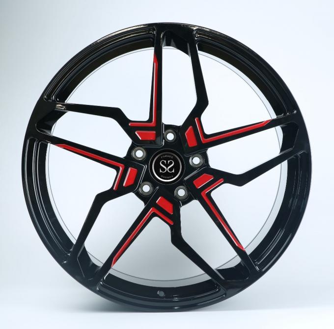 sae j2530 wheels red and black two colors 18inch 19inch alloy wheels for X5