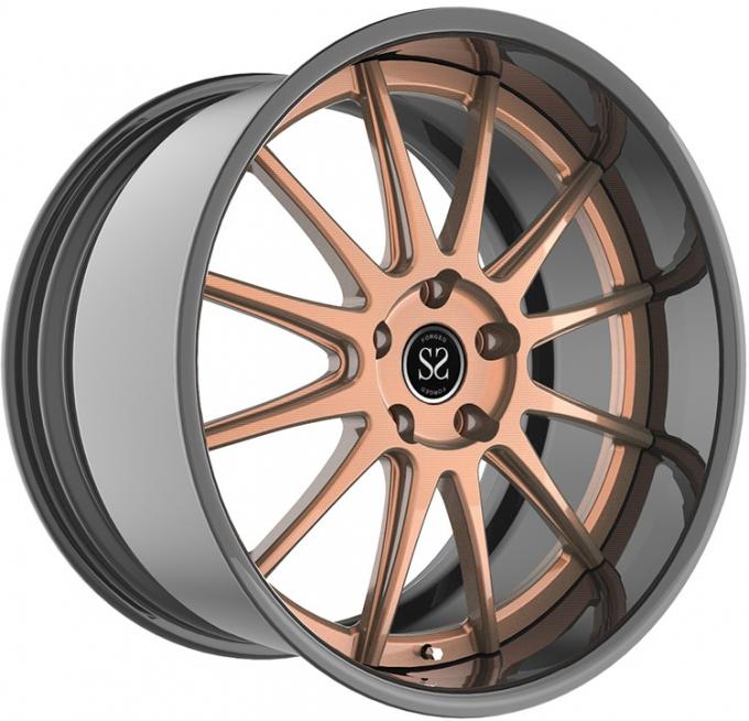 forged 2 - piece sport rim work car wheels 5x130 5x120 5x112 concave