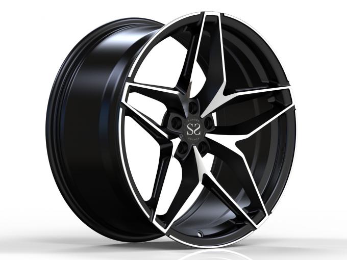 Black Machined 20 Inch Monoblock 1 Piece Forged Wheel For Alfa Romeo ...