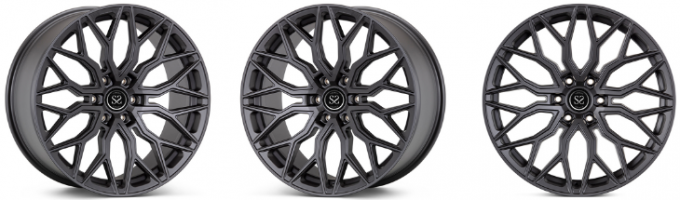 Gloss Black 1Piece Rims Forged Wheels Machined For Forged Mustang