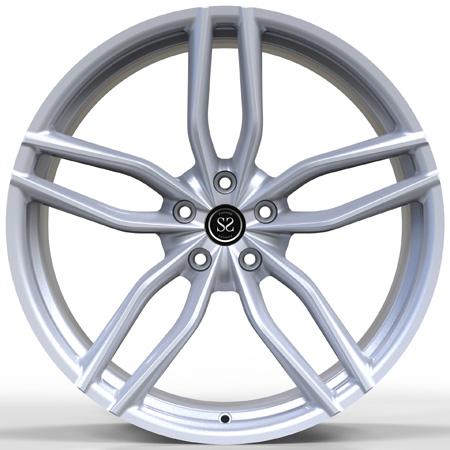 Deep Concave 1 Piece Forged Rims Monoblock 21 Inch Silver Aluminum ...