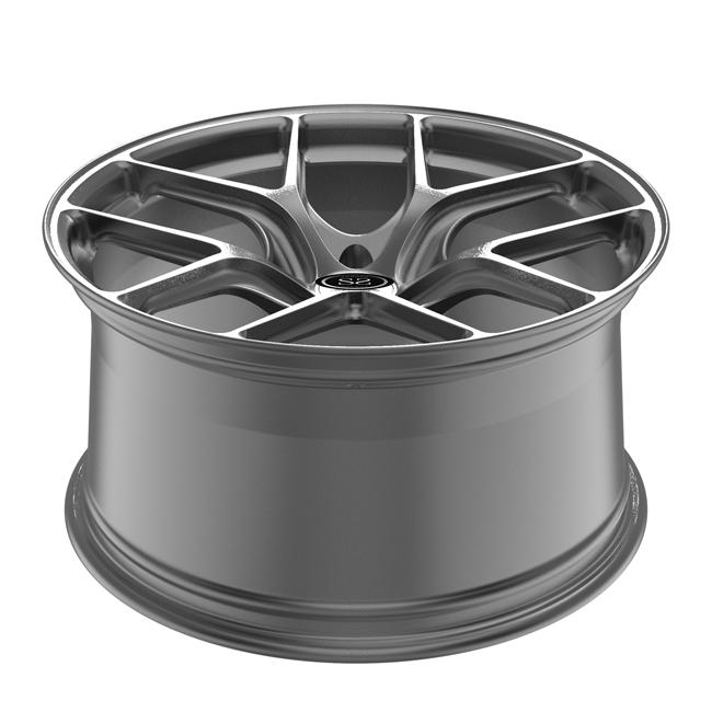 Aluminum Monoblock 1 Piece Forged Wheels 19inch Brushed Gray For BMW M2 ...
