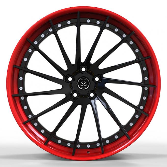 Black Disc Multi Spoke 2 PC Forged Wheels Benze C63 Rims 5X112 20 ...
