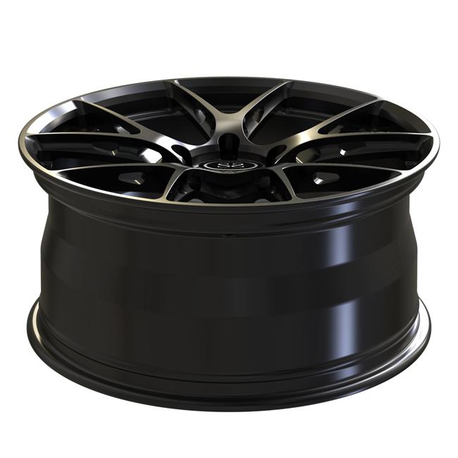 Satin Black 1 Piece Forged Wheels 19inch Discs For Audi S5 Monoblock ...