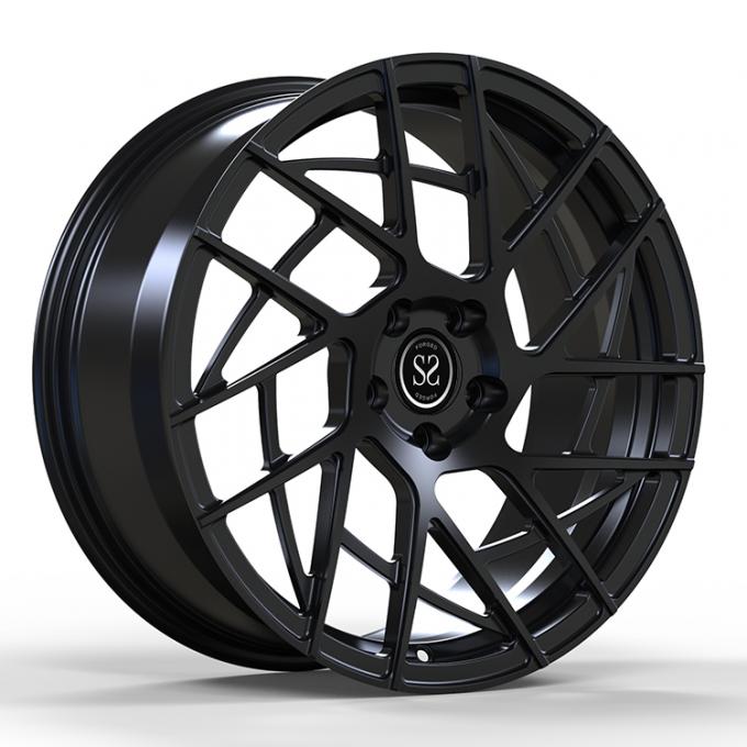 10099 Wheel Rim Satin Black Custom Forged Rims ET40 And 10.5J X 21 ET48 For Tesla Model Y