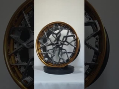 Polished Barrel 2 Piece Forged Wheels Brushed Disc 21 22 23 Inches Aluminum Alloy