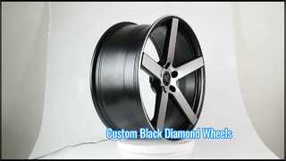 Classical 5-Spoke Black Diamond Cutting Face1-PC Rims