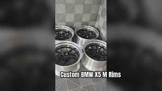 BMW X5 M F95 Custom 2-PC Rims Polished Lip and Gloss Black