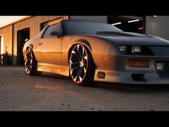Susha Custom 2-PC Forged Rims 17~23 inches,Gloss Black,Machined Face,Red Edge