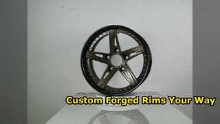 Dark Bronze Disc and Black Barrel Custom 2-PC Forged Rims 18