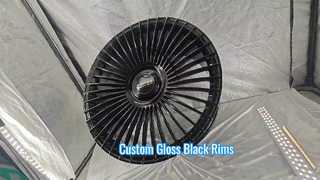 Gloss Black Custom 1-PC Forged Rims 17~ 24 inches with Floating Caps