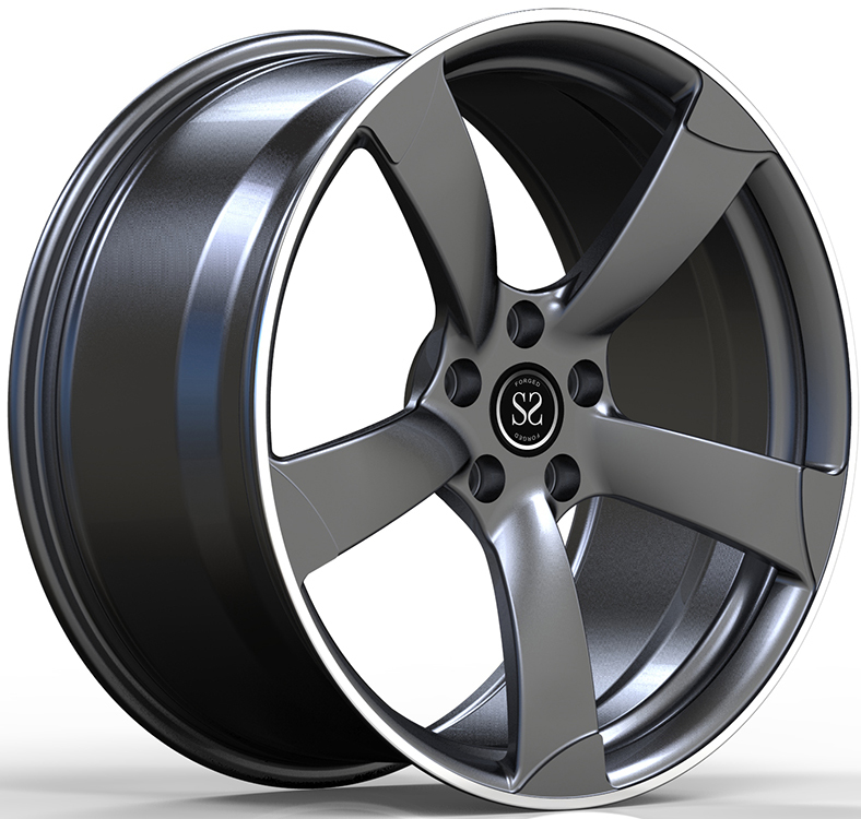 Custom Forged 1-PC Satin Gun Metal Replica Style Audi Rims