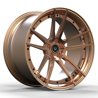 21x12 2 Piece Forged Alloy Rims 5x114.3 Bronze Paint For Mustang GT500