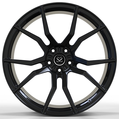 22X9.5 Gloss Black Audi Forged Wheels Aluminum Alloy Rims 5X120 For Range Rover