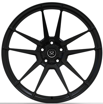 Double 5 Spoke Satin Black Forged Wheels 20X10.5 5X112 PCD Fit To Auid RS3
