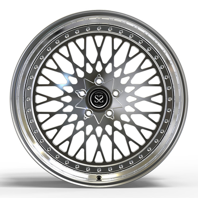 Polished 2 Piece Forged Wheels Aluminum Alloy Rims For Mercedes Benz C63 18 19 20&quot;