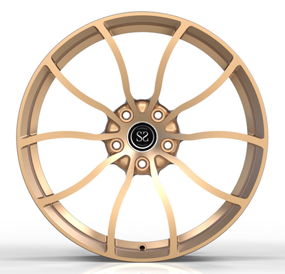 20inch 1 PC Piece Monoblock Aluminum Forged Champagne Gold Wheels For BMW 520d F10
