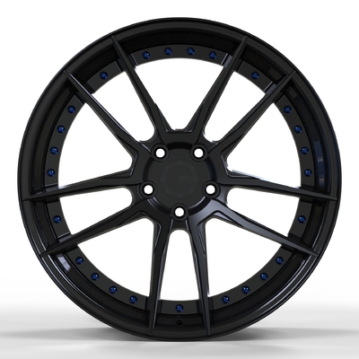 Custom Satin Black 2 Piece Forged Wheels 18 19 20 21 22 &quot; For Audi R8