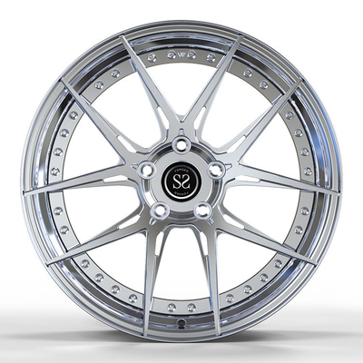 Car Tuning Forged 2-PC Aluminum Alloy Rims Finishes Diamters Offset Loading