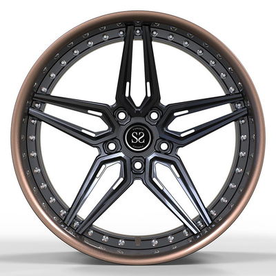 Custom 2PC Forged Aluminum Alloy Wheels Rims 22 Inch For Lamborghini Urus 1200kg