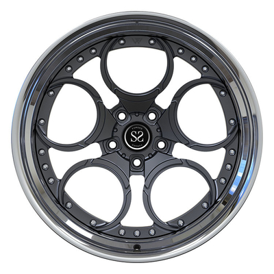 19 20 Inch Forged 2 PC Alloy Rims Custom For Mustang 500 Brush