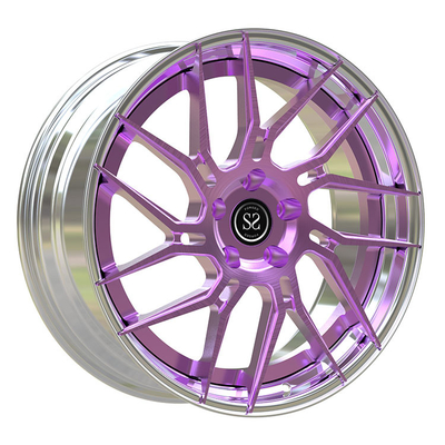 Violet Disc Forged 2 PC Wheels Aluminum Alloy Rims 19 20 21 Inches Polished Barrel