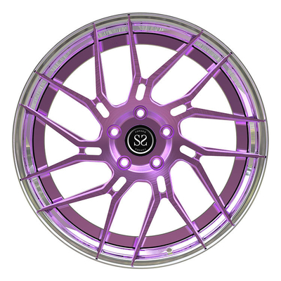 Violet Disc Forged 2 PC Wheels Aluminum Alloy Rims 19 20 21 Inches Polished Barrel