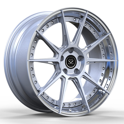 Discs Lip Forged 2 PC Wheels 19inch Silver Spoke For Luxury Volkswagen T6 Car Rims