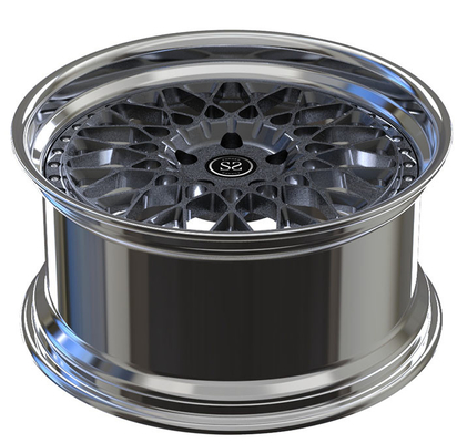 20&quot; Custom 2PC Forged Aluminum Alloy Rims VW Transporter 5x120 Polished Lip+Black Disc