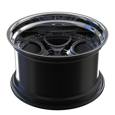 Polished Lip 2 Piece Forged Wheels Gun Metal Spokes Discs For Nissan 350z Custom