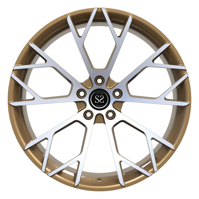 Bronze Machined Concave Forged Wheels Rims 21inch For Lamborghini Aventador Staggered