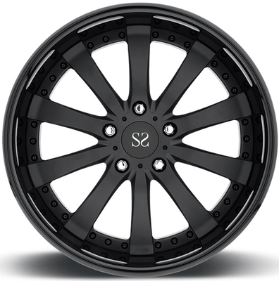 Gloss Black Customized Forged Alloy Rims 22x9.5 22x10.5 5x120 For Land Rover / 22 Inch 2-PC