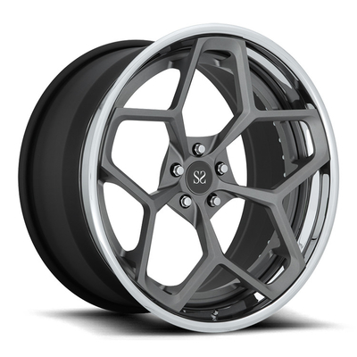21 Gloss Black 2 PC Forged Rims Customized Alloy Audi Q7 / 22 Inch