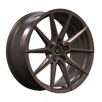Dark Bronze Discs 1 Piece Wheels 19inch For Audi S4 Monoblock Forged Luxury Rims