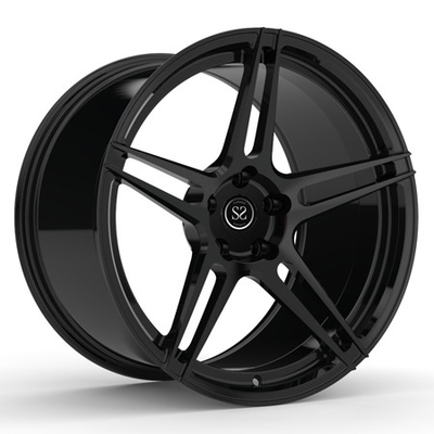 Monoblock 1 Piece Wheels Forged Rims For Mustang GT 19inch Concave Hyper Black