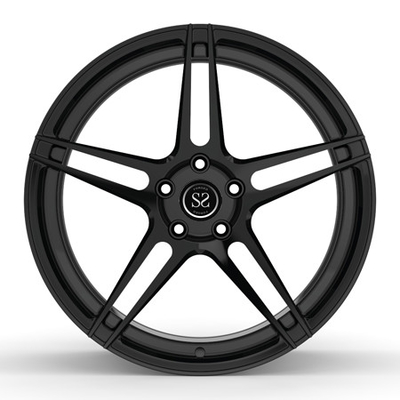 Monoblock 1 Piece Wheels Forged Rims For Mustang GT 19inch Concave Hyper Black
