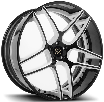 BMW X5 3 Piece Forged Wheels Car Rims 19 20 21 22 Black Barrel + Tone Color Disc