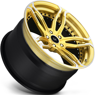 20inch Black Gloss 2 Piece Forged Matte Wheels For Porsche Cayman Rotational Rims